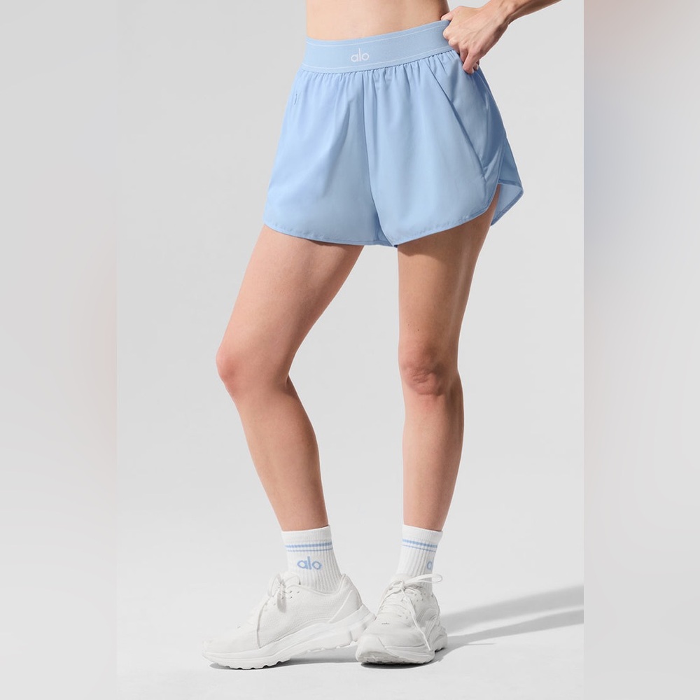 Alo Match Point Short NWT Seashell Blue